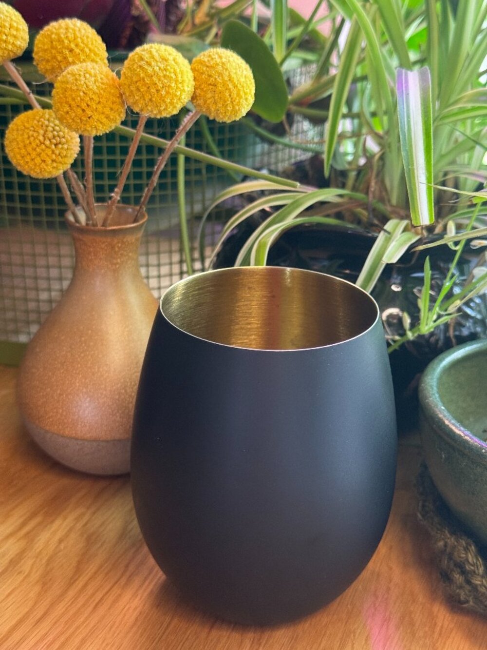 Threshold™ Stainless Steel Stemless 16 oz. Wine Glass, Black
